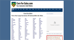 Desktop Screenshot of cars-for-sales.com